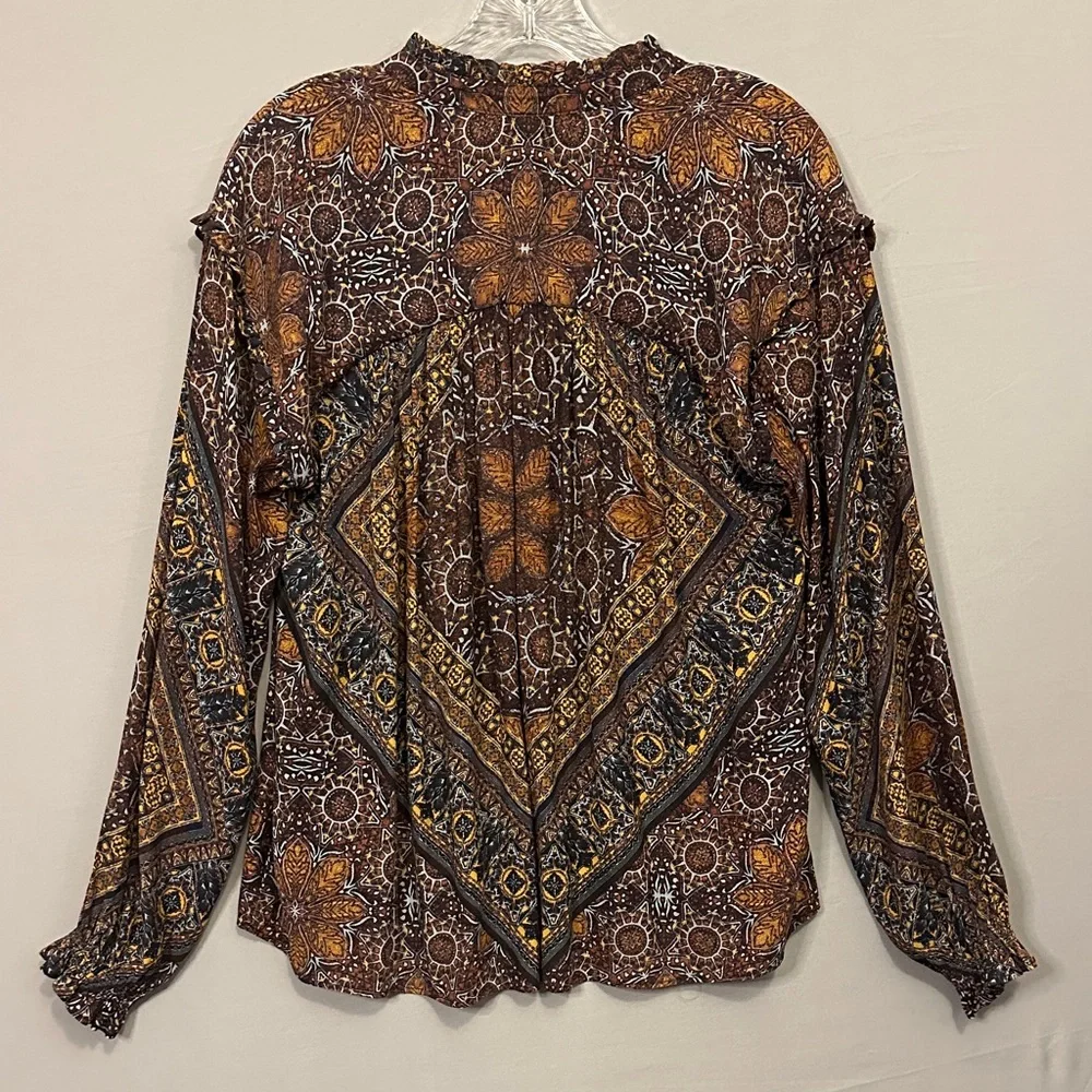 Free People Bohemian Blouse Women’s Small - Picture 6 of 8